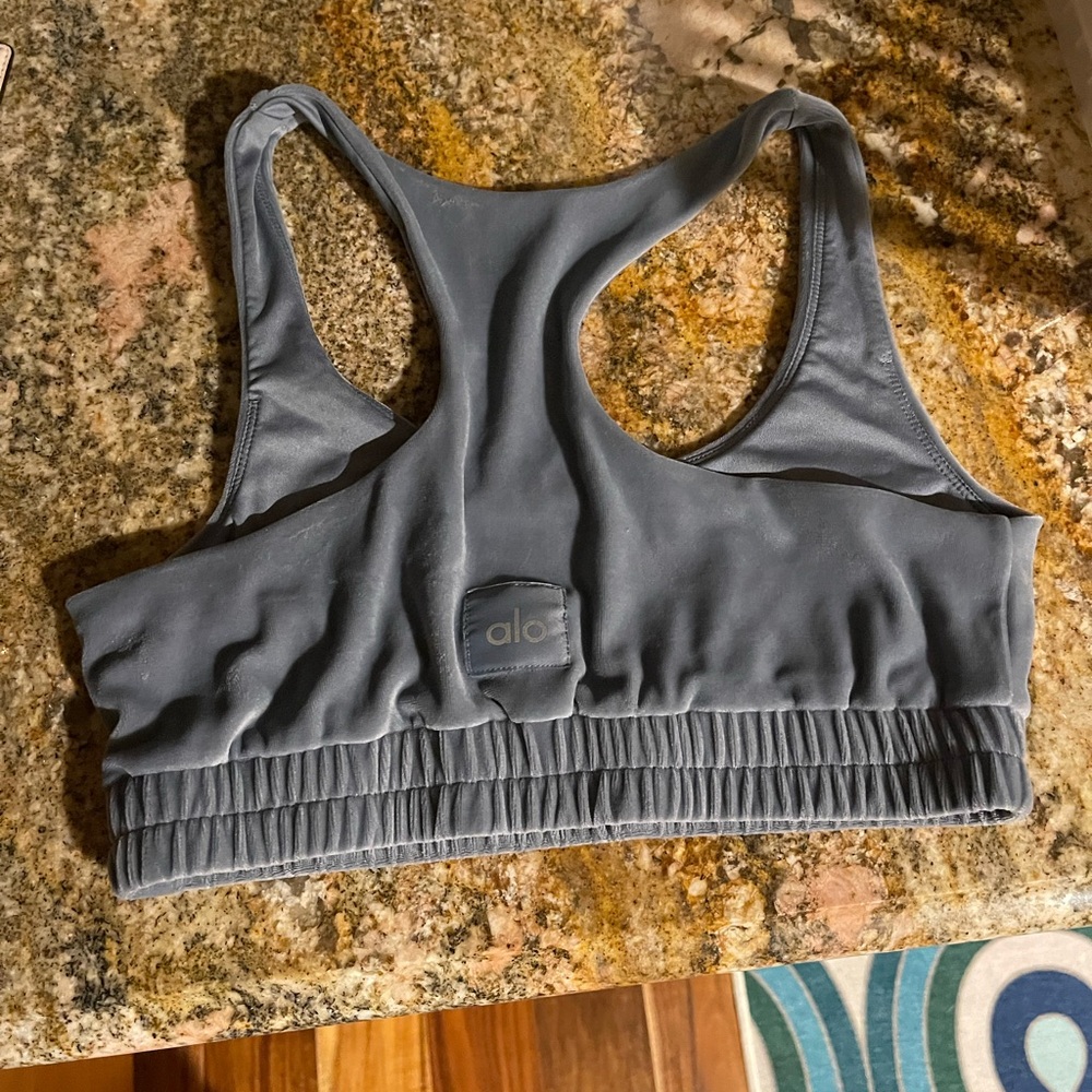 ALO Velour sweatshirt bra size small - Picture 5 of 5
